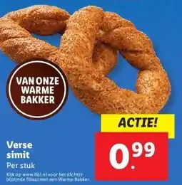 Lidl Verse simit aanbieding