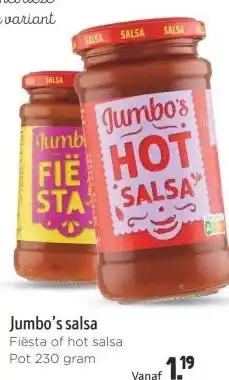 Jumbo Jumbo's salsa aanbieding