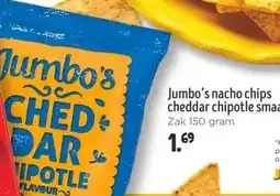 Jumbo Jumbo's nacho chips cheddar chipotle smaak aanbieding