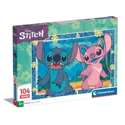 Intertoys Clementoni Disney Stitch 2 super puzzel - 104 puzzelstukjes aanbieding