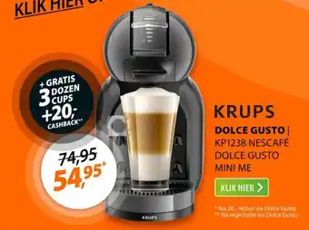 Expert Krups dolce gusto aanbieding