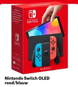 Intertoys Nintendo switch oled rood blauw aanbieding