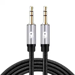 ANWB Drivv. AUX Kabel 3.5mm 3 Meter Zilver aanbieding