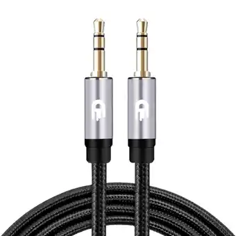 ANWB Drivv. AUX Kabel 3.5mm 3 Meter Zilver aanbieding