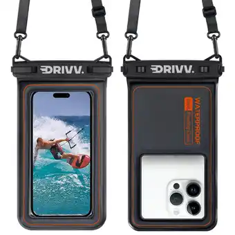 ANWB Drivv. Waterdichte Telefoonhoesje 6.8 Inch Zwart aanbieding