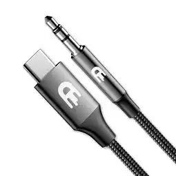ANWB Drivv. USB C Naar AUX Kabel Nylon 1 Meter Zwart aanbieding
