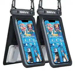 ANWB Drivv. Drivv Waterdicht Telefoonhoesje 2in1 2stuks Zwart aanbieding