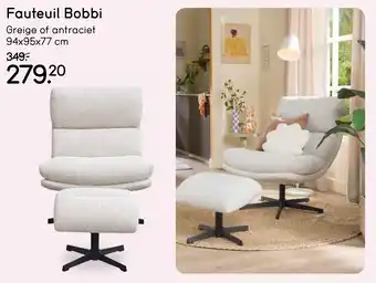 Leen Bakker Fauteuil bobbi aanbieding