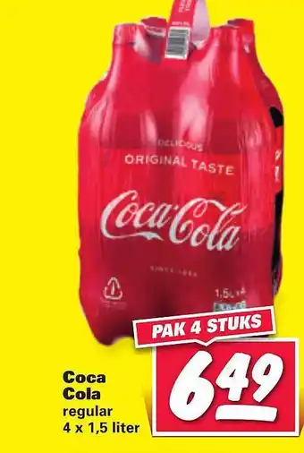 Nettorama Coca Cola Regular 1.5L aanbieding