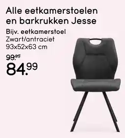 Leen Bakker Alle eetkamerstoelen en barkrukken jesse Bijv eetkamerstoel aanbieding