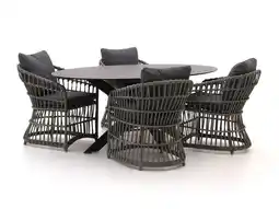 Kees Smit Intenso Cameri/Furato ellips 200cm dining tuinset 5-delig aanbieding