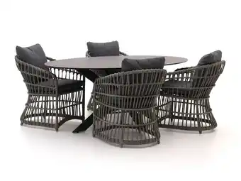Kees Smit Intenso Cameri/Furato ellips 200cm dining tuinset 5-delig aanbieding