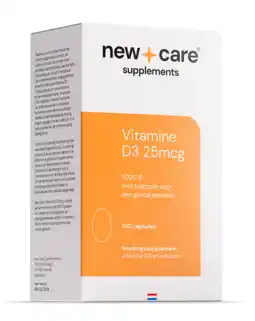 De Online Drogist New Care Vitamine D3 25mcg Capsules 100CP aanbieding