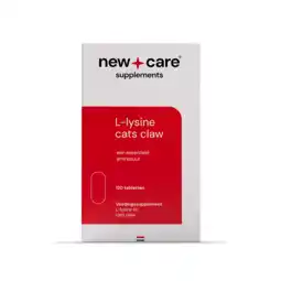 De Online Drogist New Care L-Lysine Cats Claw Tabletten 120TB aanbieding