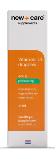 De Online Drogist New Care D3 10mcg Plantaardige Druppels 10ML aanbieding
