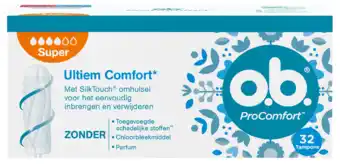 De Online Drogist OB ProComfort Tampons Super 32ST aanbieding