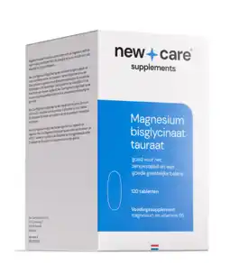 De Online Drogist New Care Magnesium Bisglycinaat Tauraat Tabletten 120TB aanbieding