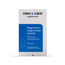 De Online Drogist New Care Magnesium Bisglycinaat Tauraat Tabletten 120TB aanbieding