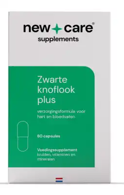 De Online Drogist New Care Zwarte Knoflook Plus Capsules 60CP aanbieding