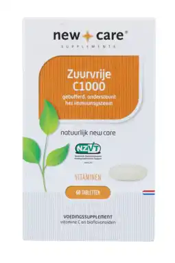 De Online Drogist New Care Zuurvrije C1000 Tabletten 60TB aanbieding