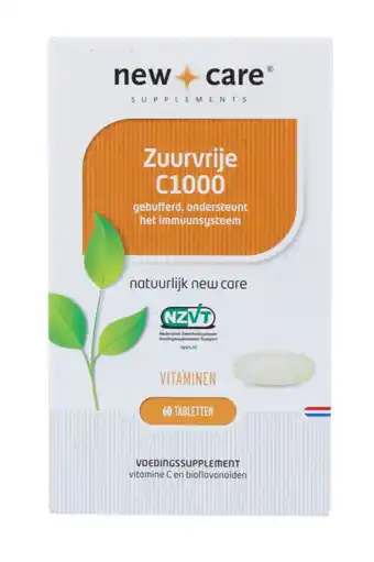 De Online Drogist New Care Zuurvrije C1000 Tabletten 60TB aanbieding