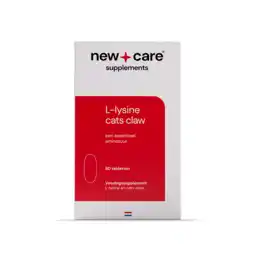 De Online Drogist New Care L-Lysine Cats Claw Tabletten 60TB aanbieding