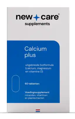 De Online Drogist New Care Calcium Plus Tabletten 60TB aanbieding