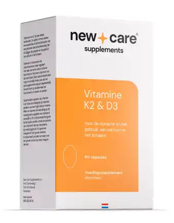 De Online Drogist New Care K2 & D3 Capsules 60CP aanbieding