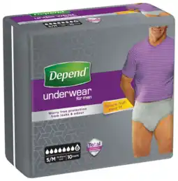 De Online Drogist Depend Pants Men Super S/M 10ST aanbieding