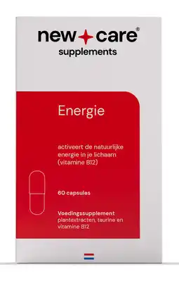 De Online Drogist New Care Energie Capsules 60CP aanbieding