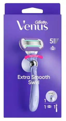 De Online Drogist Gillette Venus Extra Smooth Swirl Scheersysteem 1ST aanbieding