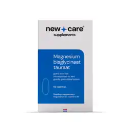 De Online Drogist New Care Magnesium Bisglycinaat Tauraat Tabletten 60TB aanbieding