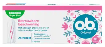 De Online Drogist OB Original Tampons Super Plus 16ST aanbieding