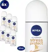 Bol.com NIVEA Stress Protect - 6 x 50 ml - Voordeelverpakking - Deodorant Roller aanbieding
