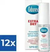 Bol.com Odorex Extra Dry Pomp - Deodorant - 30 ml - Voordeelverpakking 12 stuks aanbieding