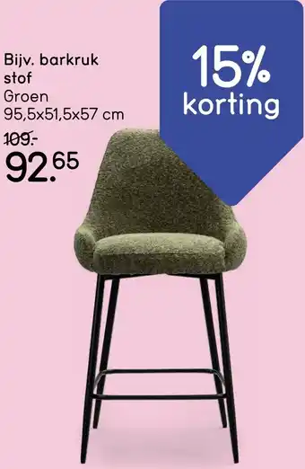 Leen Bakker Barkruk stof aanbieding
