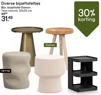 Leen Bakker Diverse bijzettafeltjes aanbieding
