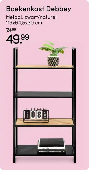 Leen Bakker Boekenkast Debbey aanbieding