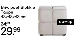 Leen Bakker Poef blokkie aanbieding