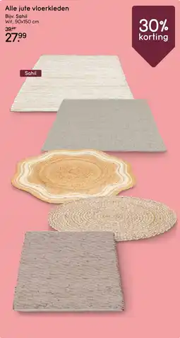 Leen Bakker Alle jute vloerkleden aanbieding