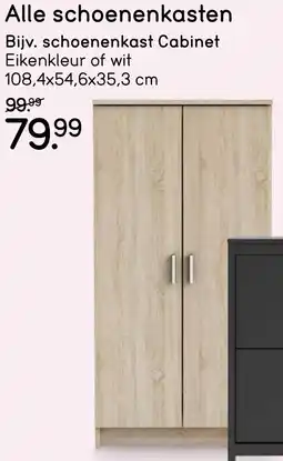 Leen Bakker Schoenenkast cabinet aanbieding