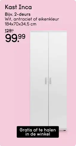 Leen Bakker Kast Inca aanbieding