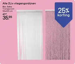 Leen Bakker Alle 2Liv vliegengordijnen aanbieding