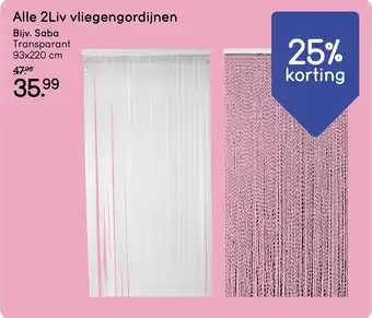 Leen Bakker Alle 2Liv vliegengordijnen aanbieding