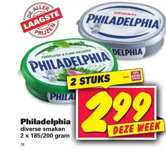 Nettorama Philadelphia 185/200g aanbieding