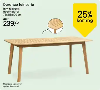 Leen Bakker Durance tuinserie aanbieding