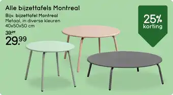 Leen Bakker Alle bijzettafels Montreal aanbieding