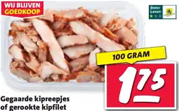 Nettorama Gegaarde kipreepjes of gerookte kipfilet aanbieding