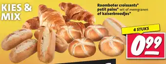 Nettorama Roomboter croissants petit pains of kaiserbroodjes aanbieding