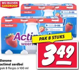 Nettorama Danone actimel aardbei aanbieding